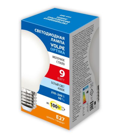 Лампа светодиодная Volpe Optima LED-A60-9W/4000K/E27/FR/SLF UL-00008301