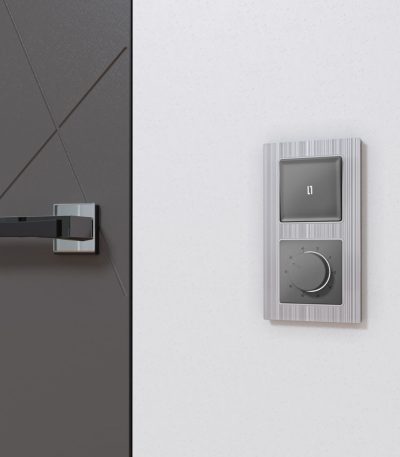 Лицевая панель Alfa (Антрацит серый) для терморегулятора теплого пола Quant Ambrella Volt AP6557