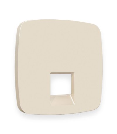 Лицевая панель для компьютерной/телефонной розетки RJ-45/RJ-11 Ambrella Volt Omega OP3320