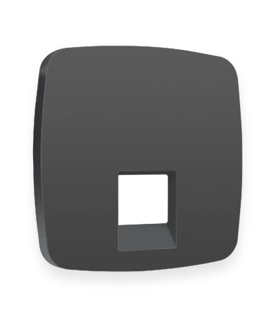 Лицевая панель для компьютерной/телефонной розетки RJ-45/RJ-11 Ambrella Volt Omega OP9120