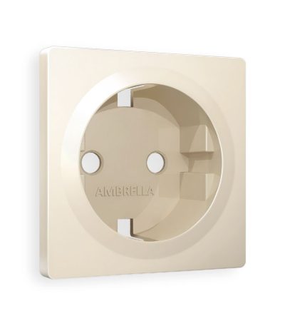 Лицевая панель для розетки с/з Ambrella Volt Alfa AP3260