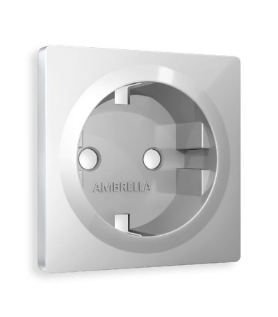 Лицевая панель для розетки с/з Ambrella Volt Alfa AP4060