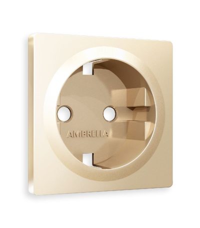 Лицевая панель для розетки с/з Ambrella Volt Alfa AP6060