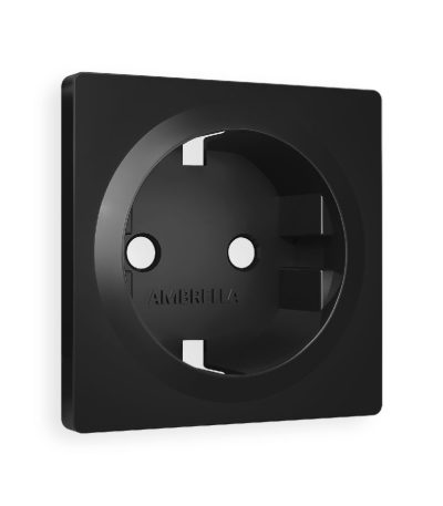 Лицевая панель для розетки с/з Ambrella Volt Alfa AP8060