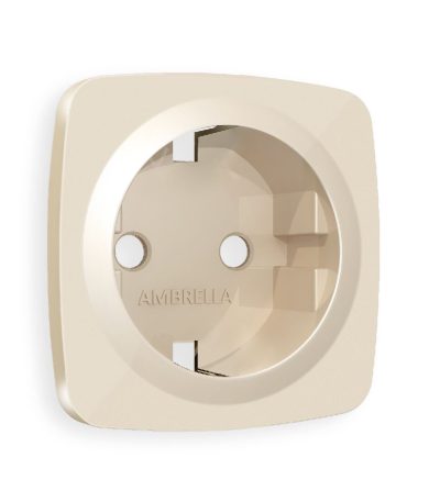 Лицевая панель для розетки с/з Ambrella Volt Omega OP3060