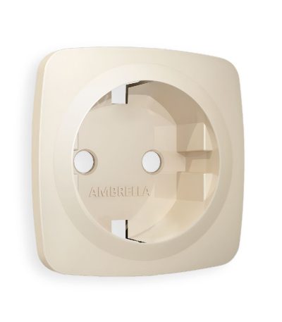 Лицевая панель для розетки с/з Ambrella Volt Omega OP3260