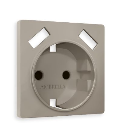 Лицевая панель для розетки с/з со шторками 2USB A+A Ambrella Volt Alfa AP3690