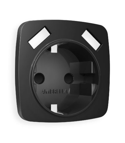 Лицевая панель для розетки с/з со шторками 2USB A+A Ambrella Volt Omega OP8090