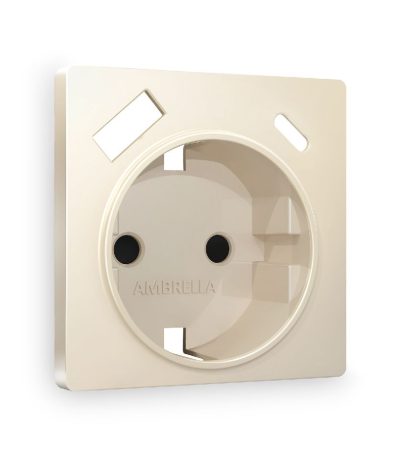 Лицевая панель для розетки с/з со шторками 2USB A+C Ambrella Volt Alfa AP3300