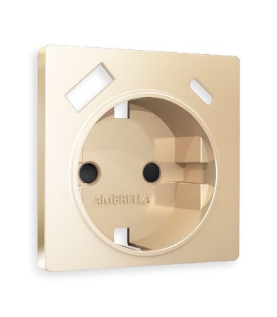 Лицевая панель для розетки с/з со шторками 2USB A+C Ambrella Volt Alfa AP6100