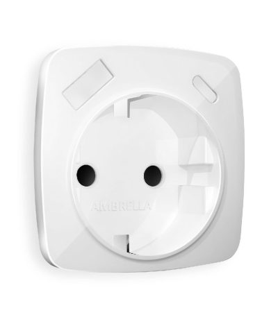 Лицевая панель для розетки с/з со шторками 2USB A+C Ambrella Volt Omega OP1100