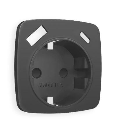 Лицевая панель для розетки с/з со шторками 2USB A+C Ambrella Volt Omega OP9100