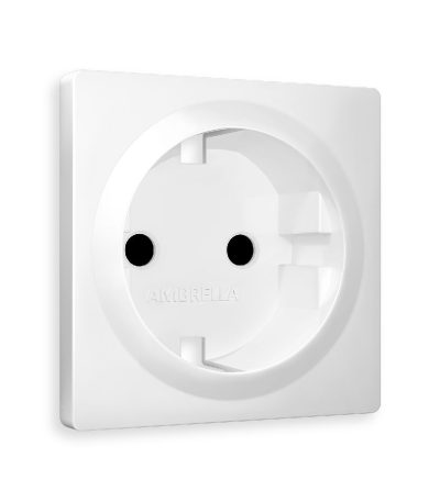 Лицевая панель для розетки с/з со шторками Ambrella Volt Alfa AP1270