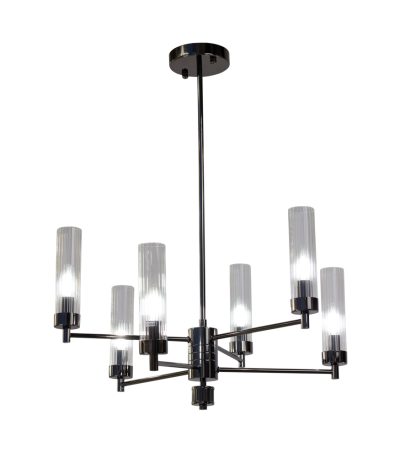 Люстра на штанге AM Group INDIGO SP6 PEARL BLACK