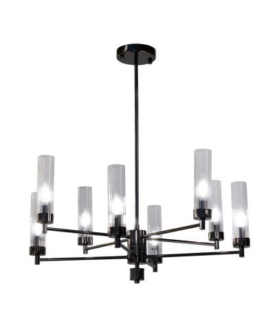 Люстра на штанге AM Group INDIGO SP8 PEARL BLACK