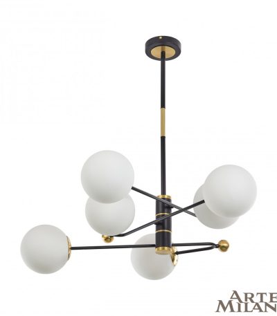 Люстра на штанге Arte Milano 272708/6 BK/GD