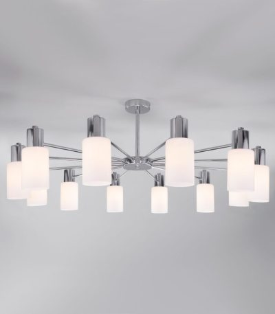 Люстра на штанге Eurosvet Vegga 70160/12 хром Smart a057112