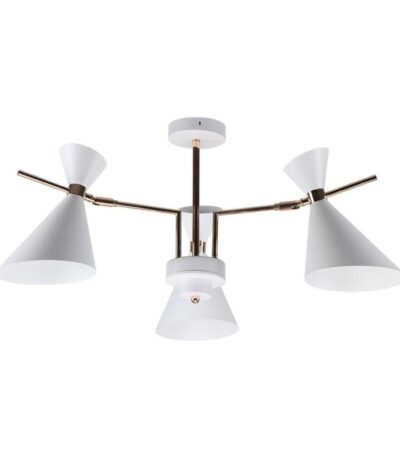 Люстра на штанге IMEX MD.0702-3-S WH+FGD