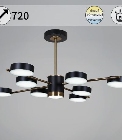 Люстра на штанге Reluce 06369-0.3-08 COP+BK