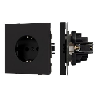 Механизм электрической розетки Arlight SCT-NOBE-MEU1-SFPL-BK (230V, 16A) 054277