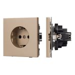 Механизм электрической розетки Arlight SCT-TENDO-MEU1-PL-GD (230V, 16A) 054081