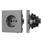 Механизм электрической розетки Arlight SCT-TENDO-MEU1-PL-GR (230V, 16A) 054080