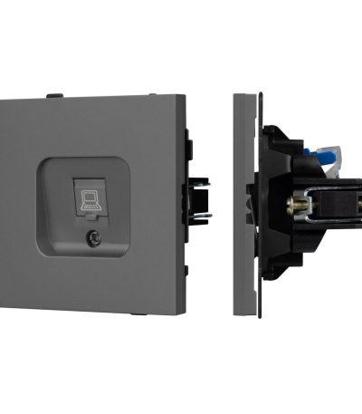 Механизм компьютерной розетки Arlight SCT-TENDO-MPC1-SFPL-GR (RJ-45, CAT6) 054593