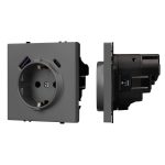 Механизм розетки с USB зарядкой Arlight SCT-NOBE-MUAC-SFPL-GR (230V, 16A) 054287