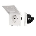Механизм розетки влагозащищённый Arlight SCT-NOBE-MCP-SFPL-WH (230V, 16A) 054280