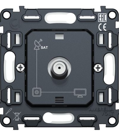Механизм TV розетки SAT 5-2400MHz 3.5dB QUANT Ambrella Volt VM215