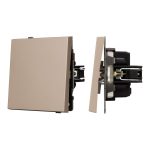 Механизм выключателя одноклавишный непроходной Arlight SWT-TENDO-MK01-PL-GD (230V, 10A) 054034