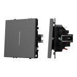 Механизм выключателя одноклавишный проходной Arlight LED SWT-NOBE-MKP1-SFPL-L-GR (230V, 10A) 054263