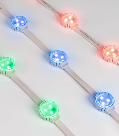 Модуль управляемый Arlight SOLEX-SPI-3535-3-12V RGB 120deg (D30x16mm, 0.75W, IP67) 029240