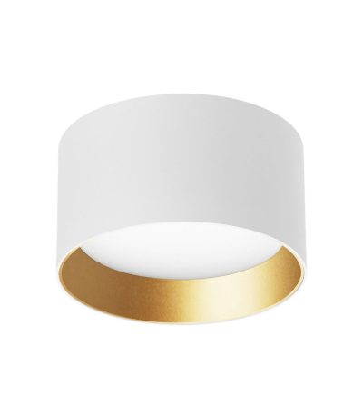 Накладной светильник Arlight SP-BISCOTTO-R120-12W Warm3300-MIX (WH-GD, 80 deg, 230V) 054914