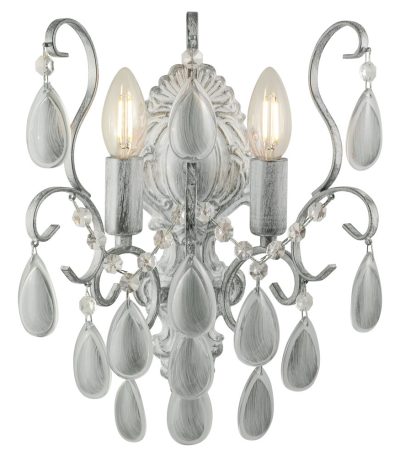 Настенный светильник AM Group MONICA AP2 SILVER