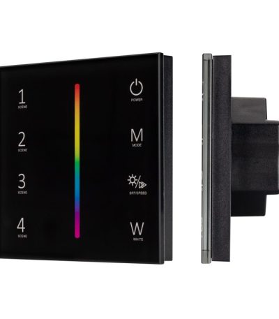 Панель Arlight Smart-P22-RGBW-G-IN Black (12-24V, 4x3A, Sens, 2.4G) 033766