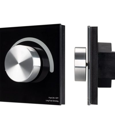 Панель Arlight Smart-P37-Dim-IN Black (230V, 1.2A, Triac, Rotary, 2.4G) 028109