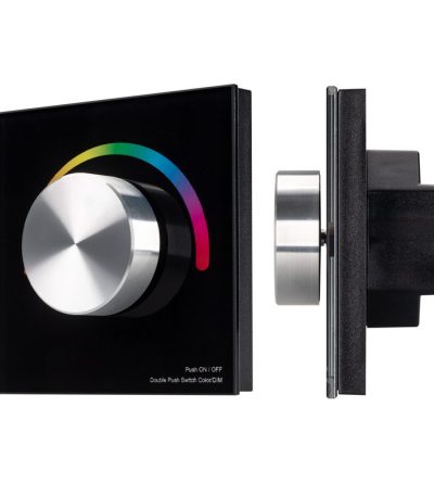 Панель Arlight Smart-P5-RGB-G-IN Black (3V, Rotary, 2.4G) 033757