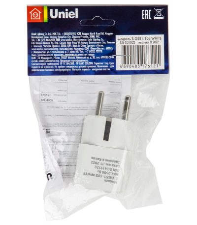 Переходник сетевой Uniel S-GES1-10S WHITE UL-00010561
