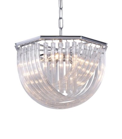 Подвесная люстра Delight Collection Murano Glass KR0116P-5R/A chrome