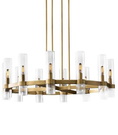 Подвесная люстра Delight Collection Ravelle MT8888-8H antique brass