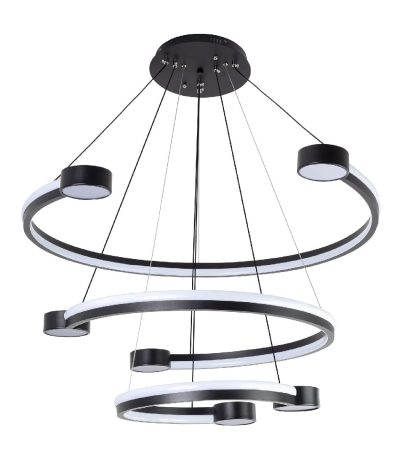 Подвесная люстра LED4U L7100-3 BK