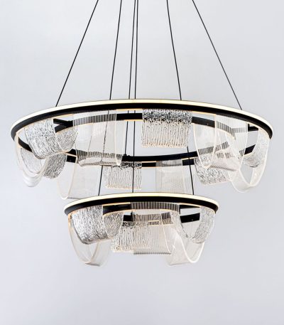 Подвесная люстра LED4U L7706-800-460 BK