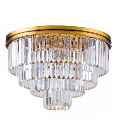 Потолочная люстра DeLight Collection 1920s Odeon 9513C/600R gold/clear
