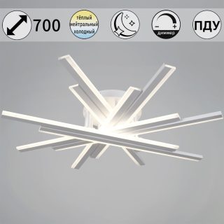 Потолочная люстра Reluce 16090-0.3-08 BK/WH