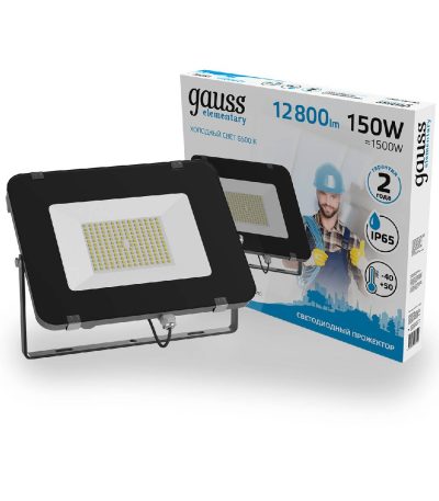 Прожектор светодиодный Gauss Elementary 150W 6500К 691511150