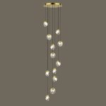 Каскадная люстра Delight Collection MD24001033-12A gold/clear