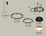 Комплект подвесного светильника Ambrella Light Techno Ring XR92091100 (A9209x2, C9238, C9242, N8141, N8126)