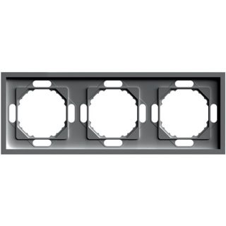 Рамка 3-местная Stekker Эмили PFR00-5003-09 антрацит soft touch 49938