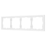 Рамка пластиковая Arlight FRM-NOBE-SFPL-4-WH 054223